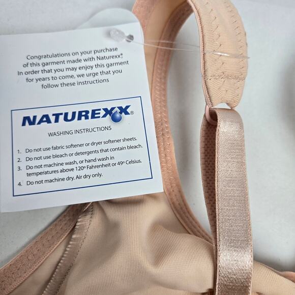 NWT-Amoena Marlena NatureXX Seamless Soft Cup Bra 2167N Nude Size 34D - Picture 4 of 16